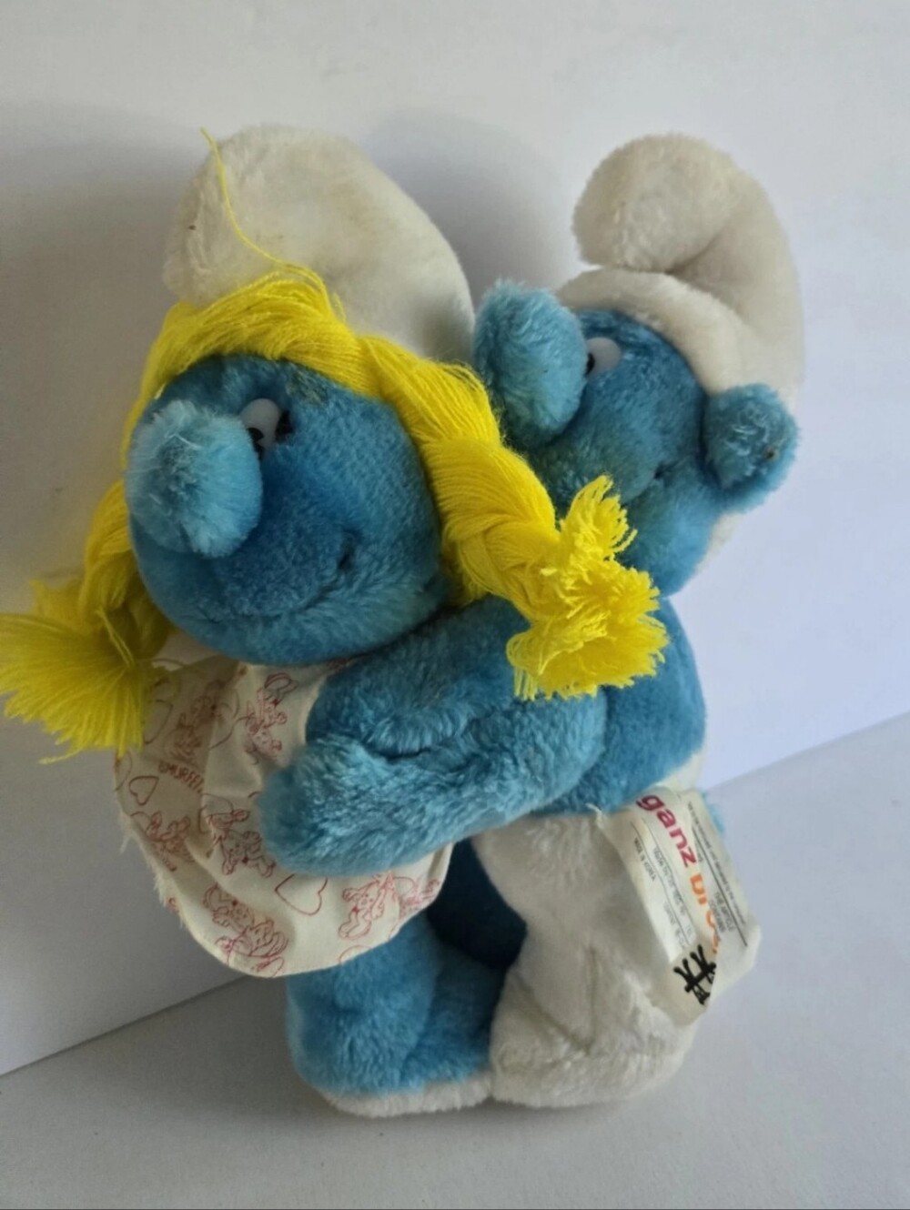 Hugging Smurf Stuffed Plush The Smurfs Vintage